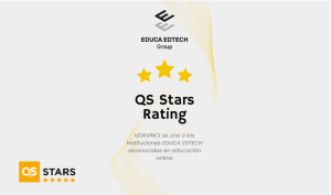 UDAVINCI alcanza las 5 estrellas en QS y refuerza la posición global de EDUCA EDTECH Group